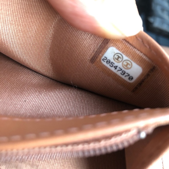 SOLD*** Chanel boy long folding wallet clutch. Metal Rose - Picture 8 of 14